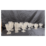 Vintage Early American iced tea glasses.