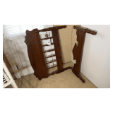 Antique headboard and footboard.