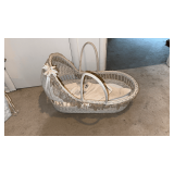 Vintage wicker bassinet