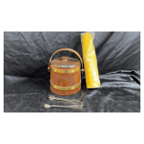 Vintage cups with ice bucket.