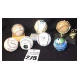 Variety of Baseball Items: MTSU, Yankees Clock, Air Force, Virtual Speed Baseball, Some Local signed balls etc.