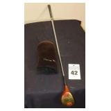 Vintage MacGregor Tourney Wear Golf #3 Wood Driver - Persimmon Wood - Oil hardened Finish - Left