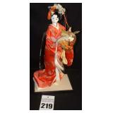 Vintage Japanese Doll - Yaegaki 18" Doll Kimono Geisha Maiko Kabuto