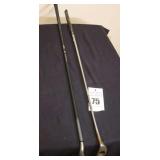 2 Vintage Wison Clubs: Fat Shaft C-12 Putter with Copper insert - Blade Style - Left & "Hole in the Head" Putter - Mallet - Right