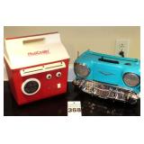 2 Radios: Musi Cooler by Sci Tech (Cooler with Radio built In) & Vintage Radio shaped like 
