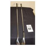 2 Vintage Clubs: Tour Series 64° - Steel & XPC 2000 Pitching Wedge - Both Left