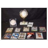 2 Collector Baseballs: Nolan Ryan, David Price & variety of Baseball Collector Cards