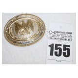 National Guard Belt Buckle Silver Plate (with original tags)