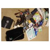 Variety of Golf items: Master Towels, 2 Golf shoe Bags, Tie, Golf Balls, Tees, 1st aid kit, clock, extra handles, etc.