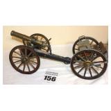 Replica of Civil War Field Artillery Cannon -  1861 Gatlin Gun and Limber