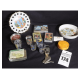 Variety of Hawaiian Items: Ashtray, cards, coasters, bottle opener, sun glasses etc.