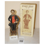Vintage McCormick Limited Edition "Gunfighter Series" Porcelain Collector Liquor Decanter - Wyatt Earp 1848-1929 - In original Box