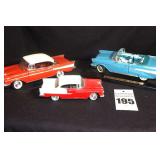 3 Die-Cast Collector Cars: Chevrolet Belaire: Blue 
