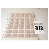 US Postal Collector Stamps of Elvis Presley -  29¢ Collector Stamps - 40 on a page in page protector
