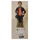 Vintage McCormick Limited Edition "Gunfighter Series" Porcelain Collector Liquor Decanter - Wyatt Earp 1848-1929 - No Box