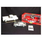 3 collector cars: 2 Ford Thunderbirds (White 