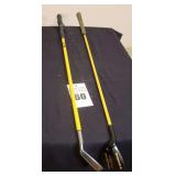 2 Golf Training Clubs: Momentus Golf Swing Trainer Iron - Weighted 40oz & Momentus  II Golf Swing Trainer & Short Game Wizard - 60° Lab Wedge - Left