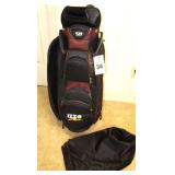 Vintage Izzo Golf Bag - Black & Burgundy - 7 way divide - 9+ pockets