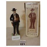 Vintage McCormick Limited Edition "Gunfighter Series" Porcelain Collector Liquor Decanter - Jesse James 1847-1882 - In original Box