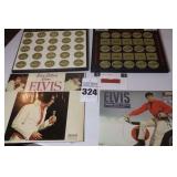 Variety of Elvis Presley Albums 2 Sets - Volume 1 & 2-  8 total & A 16 month calendar with Variety of color portraits and stills