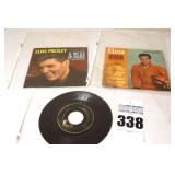 2 Vintage Elvis Presley 45s in original sleeves ("A Mess of Blue/If you don