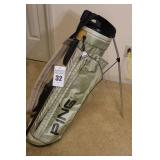 Ping Vintage Hoofer Soft side  - Beige -4 way divide  - Pockets