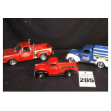 3 Die Cast Collector Trucks: Pepsi  100th anniversary Truck, "Little Red Express 