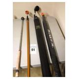 Variety of Golf Items: Ball Retrievers, Swing Trainer, Umbrellas, Kooler Klub etc.