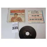 2 Vintage Elvis Presley 45s in original sleeves (6 Kid Galahad Songs - "I