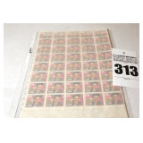 US Postal Collector Stamps of Elvis Presley -  29¢ Collector Stamps - 40 on a page in page protector