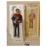Vintage McCormick Limited Edition "Gunfighter Series" Porcelain Collector Liquor Decanter - Doc Holliday 1852-1887 - In original Box