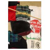 Variety of Gold items: Master Flag & Variety of golf Towels