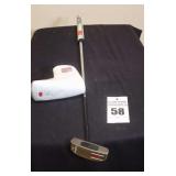 Vintage SeeMore Si1 - Black Nickel CS Putter with Super Stroke Fatso Handle (some Wear)  Head Cover - Left