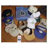 Variety of Hawaiian Caps, Hats, sweat shirt, Visers etc.