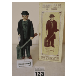 Vintage McCormick Limited Edition "Gunfighter Series" Porcelain Collector Liquor Decanter - Black Bart 1829 -Unknown - In original Box