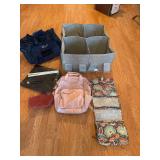 Hanging Shelves, Makeup Bags and Duffle Bag