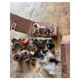 Miscellaneous Soldering Accessories, Brackets and Vintage Chrome Hood Ornament “Trotter Jockey Sulky Pacer'