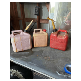 1 Gallon Gas Can and 2-2 Gallon Gas Cans