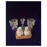 Candle Holders, Salt and Pepper Shakers