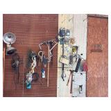 Salvage Lot - Garage Right Center Peg Board - Buyer Must Take All, Bring Boxes