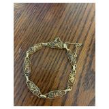 Vintage Spanish Damascene Link Bracelet