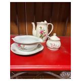 Gravy Boat, Sugar Bowl and An Electric Tea Pot