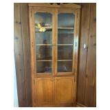 Corner Cabinet - 40.5”Wx22”Dx87”H - Held to Wall with 2 Screws, Buyer to Remove