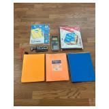 Ford F-150 Fender Emblem, File Folders, Orange Paper and Calculator