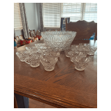 Vintage Anchor Servingware Arlington Punch Set - 9 Punch Cups with Handles and 7 Fruit Cups