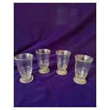 4 Vintage Shrimp Cocktail Glasses