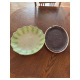 Lettuce Leaf Bowl and a McCoy Platter