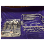 Silverware and Metal Dish Drainer