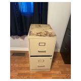 2 Drawer Metal File Cabinet
