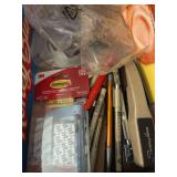 Pens, Stapler and Command Strips